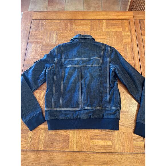 INSIGHT BOMBER CARGO FLIGHT DENIM JACKET MEDIUM - Picture 9 of 10
